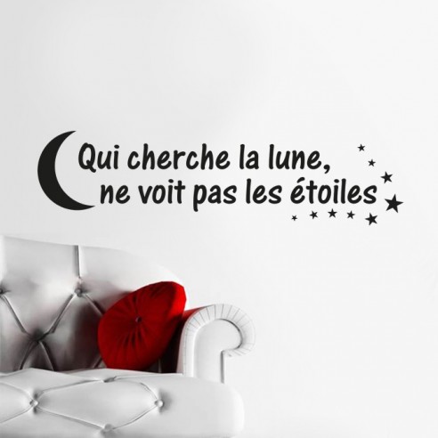 Sticker qui cherche la lune