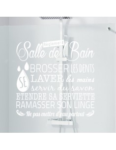 Règlement de la salle de bain