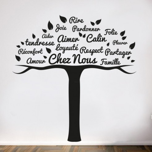 stickers déco arbre chez nous