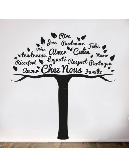 stickers déco arbre chez nous