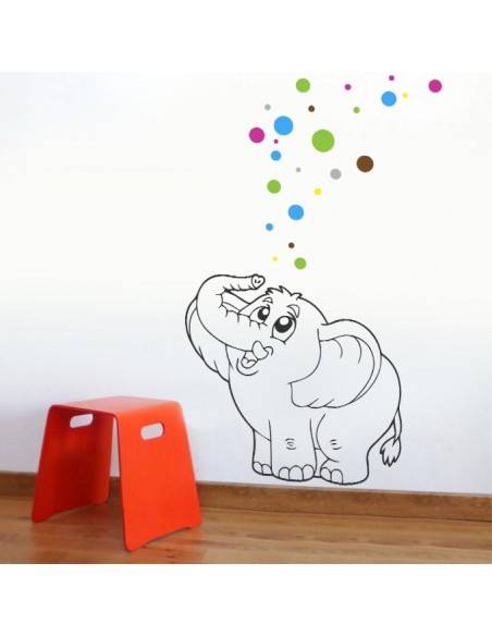 Sticker éléphant magique