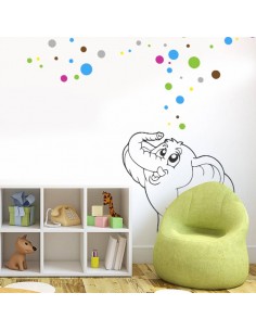 Sticker éléphant magique