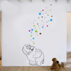 Sticker éléphant magique