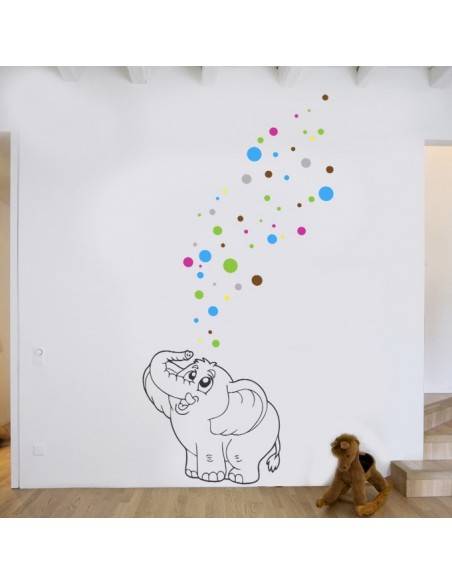 Sticker éléphant magique