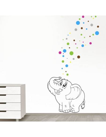 Sticker éléphant magique