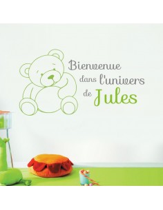 Sticker nounours personnalisé