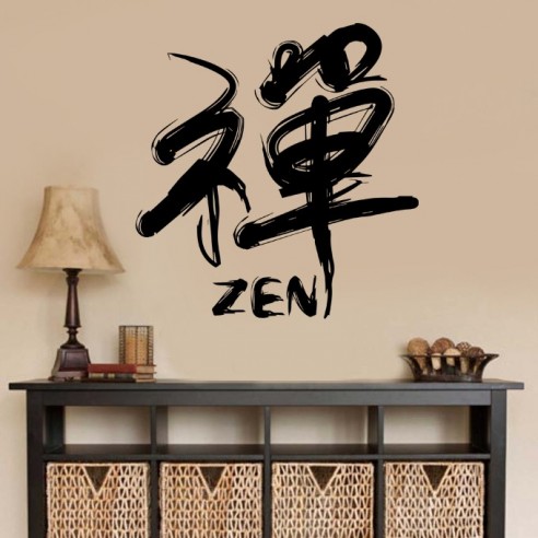 Sticker déco thème zen bien-être - Stickers muraux pour salle de bain