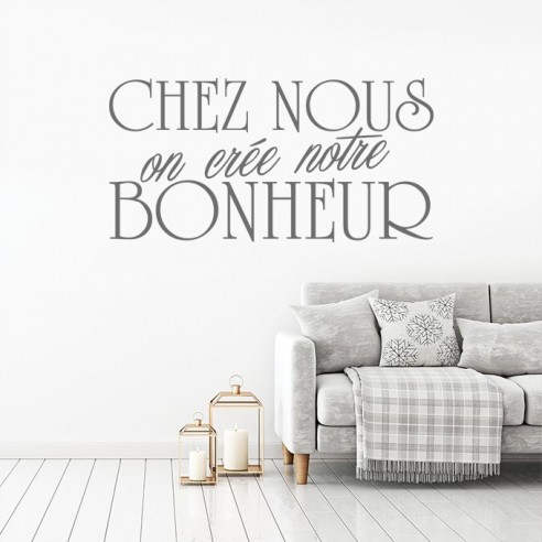 Sticker citation chez nous