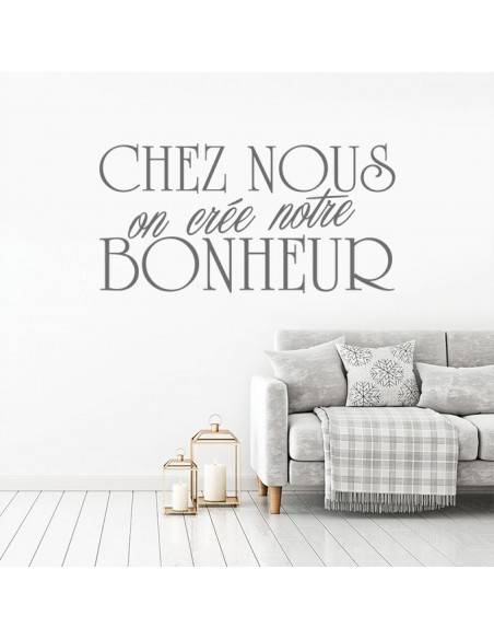 Sticker citation chez nous