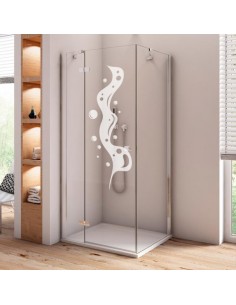 Sticker paroi de douche 2