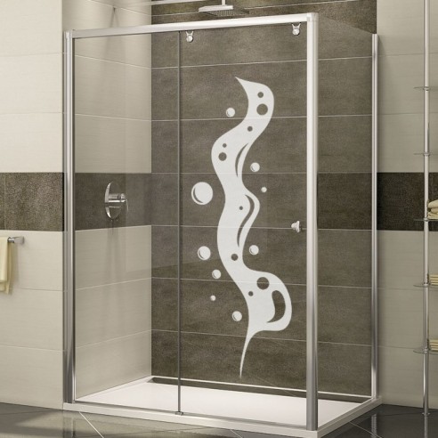 Sticker paroi de douche