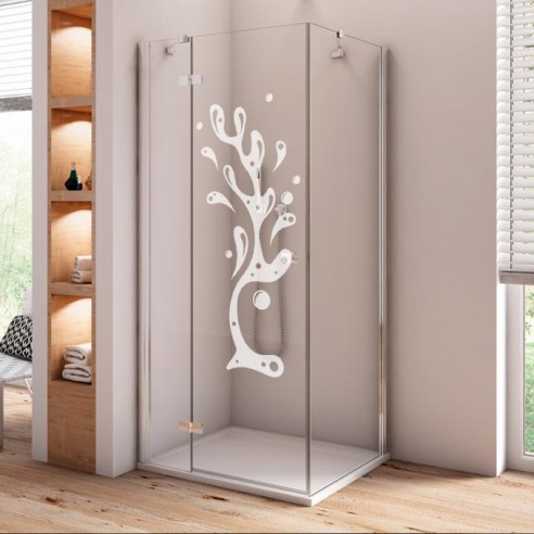 Sticker paroi de douche