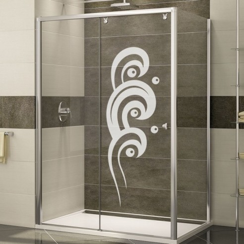 Sticker paroi de douche