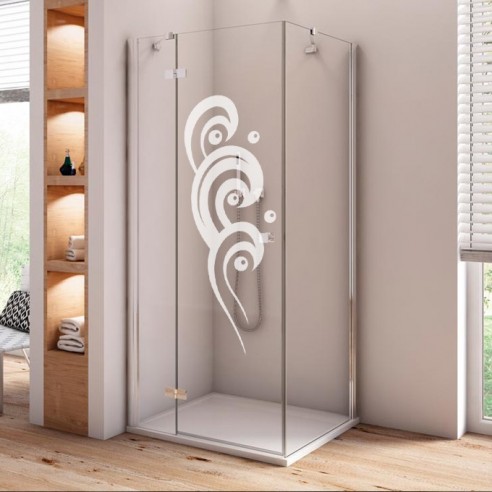 Sticker paroi de douche