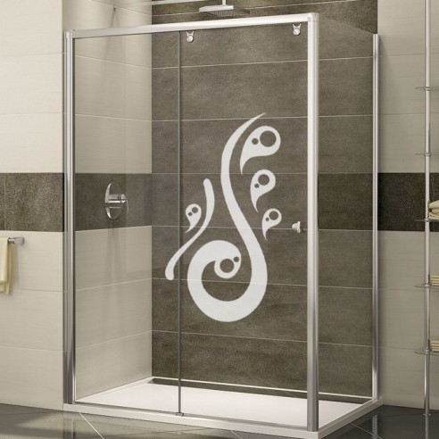 Sticker paroi de douche