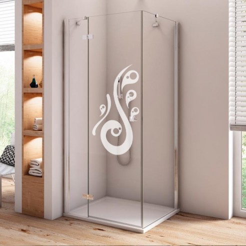 Sticker paroi de douche