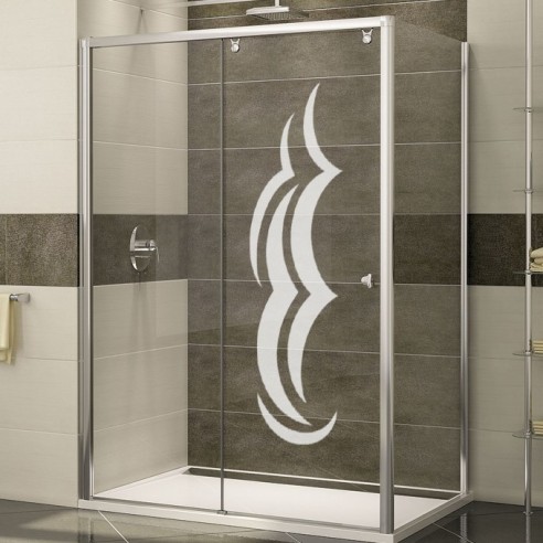 Sticker paroi de douche