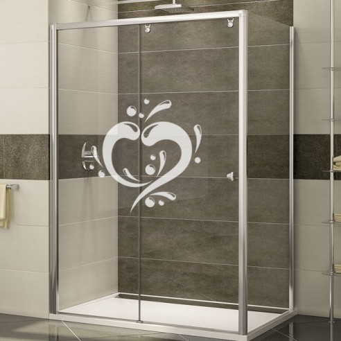 Sticker paroi de douche