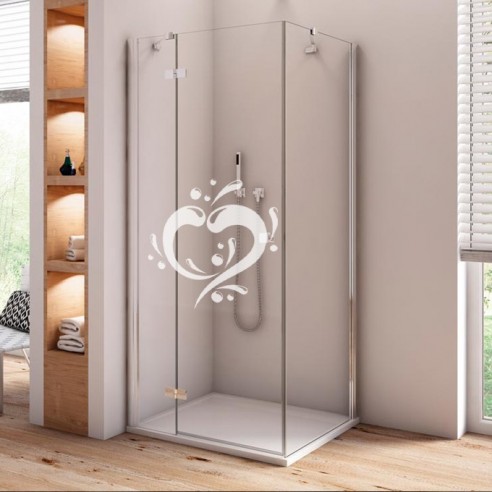 Sticker paroi de douche