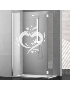 Sticker paroi de douche