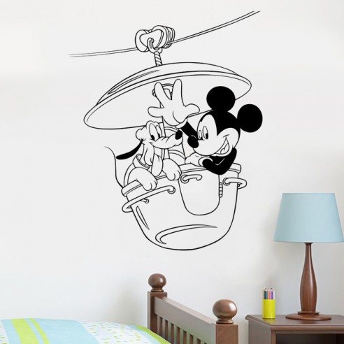 Sticker Mickey et Pluto