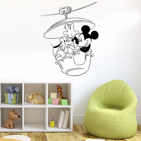 Sticker Mickey et Pluto