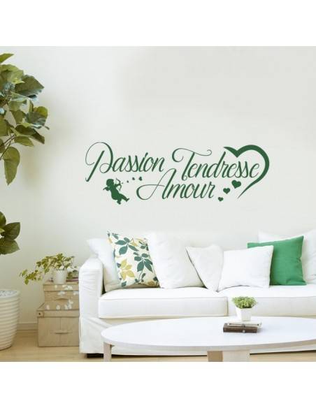Sticker citation passion tendresse amour