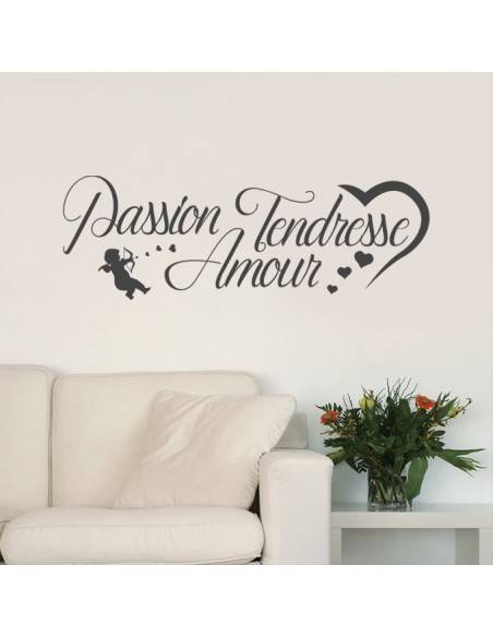 Sticker citation passion tendresse amour