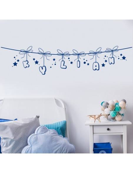 Sticker corde prénom personnalisé garçon