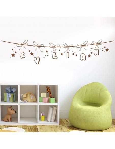 Sticker corde prénom personnalisé garçon