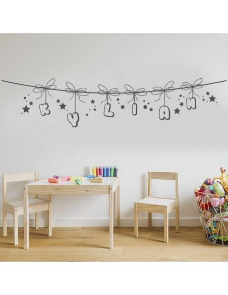 Sticker corde prénom personnalisé garçon