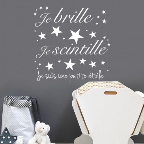 Sticker je brille, je scintille