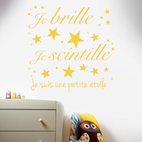 Sticker je brille, je scintille
