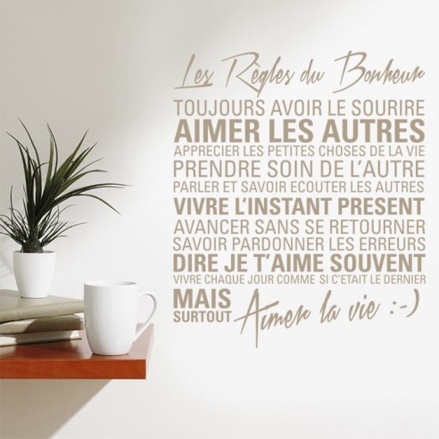 Les règles du bonheur