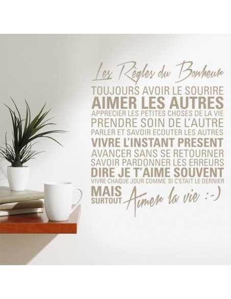 Les règles du bonheur