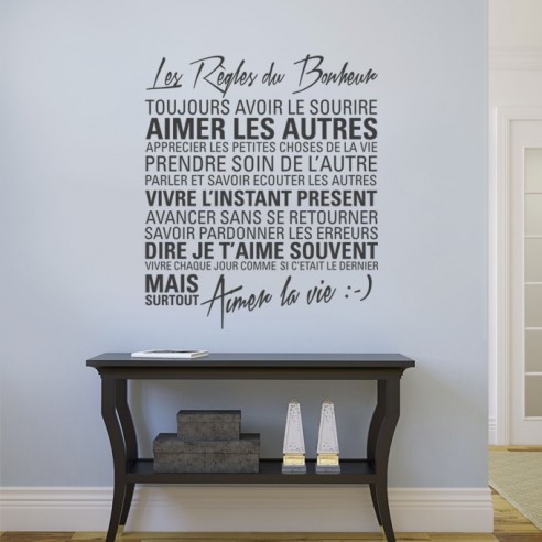 Les règles du bonheur