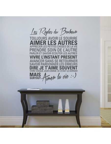 Les règles du bonheur