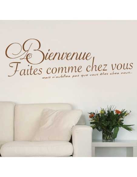 sticker bienvenue chez nous