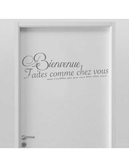 sticker bienvenue chez nous