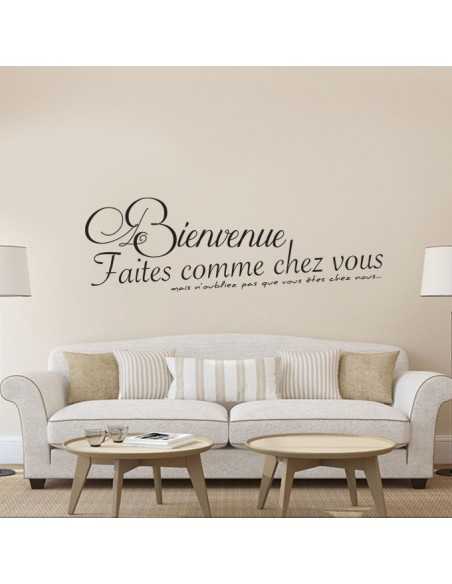 sticker bienvenue chez nous