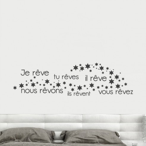 sticker déco je rêves