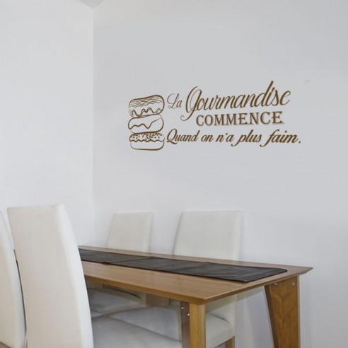 Sticker la gourmandise commence quand on a plus faim