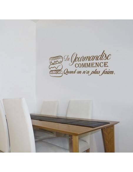 Sticker la gourmandise commence quand on a plus faim