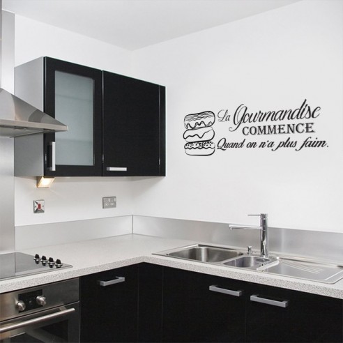 Sticker la gourmandise commence quand on n'a plus faim