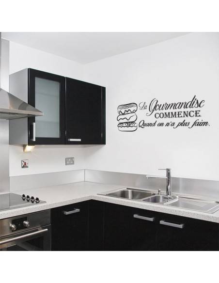 Sticker la gourmandise commence quand on n'a plus faim