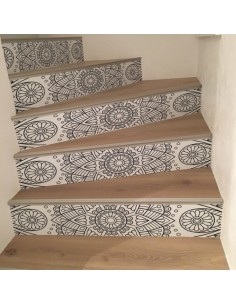 Stickers contremarches d'escaliers déco orientale
