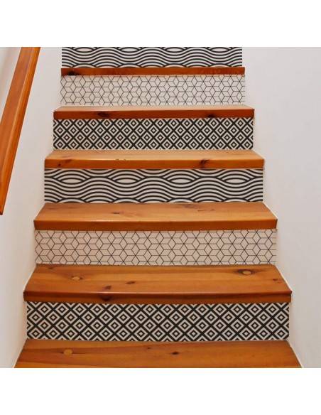 Kit stickers déco contremarche escalier
