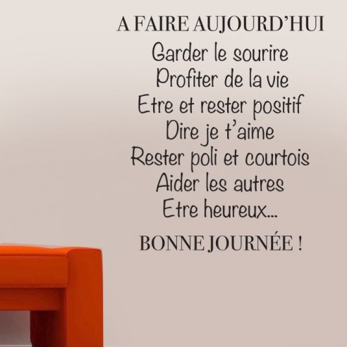 Sticker a faire aujourd'hui