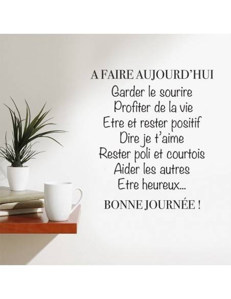 Sticker a faire aujourd'hui