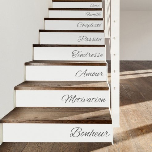 Stickers x15 contremarche escalier